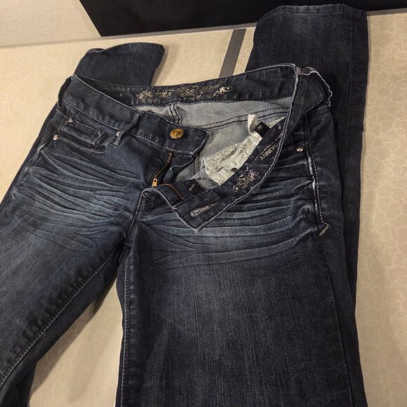 Express Skinny Jeans, Blue (Size 4R) - Picture 4 of 8
